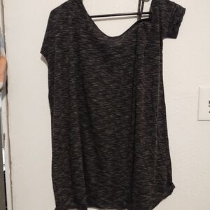 We the free black and grey top